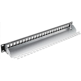 Modular patch panel 24-Port 19" 1U Black