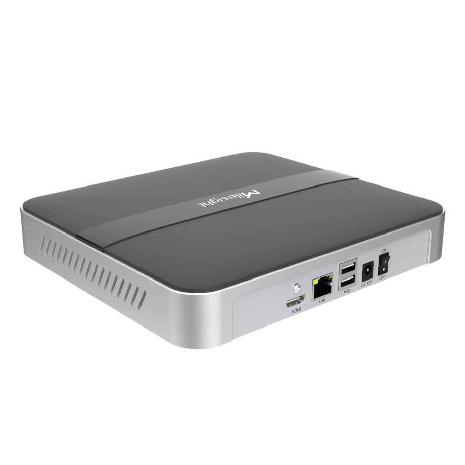 8-Channel 4K H.265 Mini NVR 1000, Silver