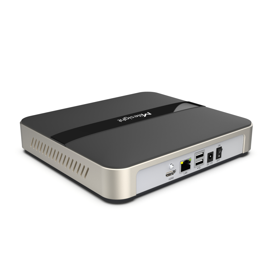 8-Channel 4K H.265 Mini NVR 1000, Gold