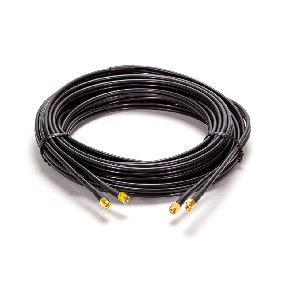 SMA Male to SMA Male 10m Twin Coaxial Cable