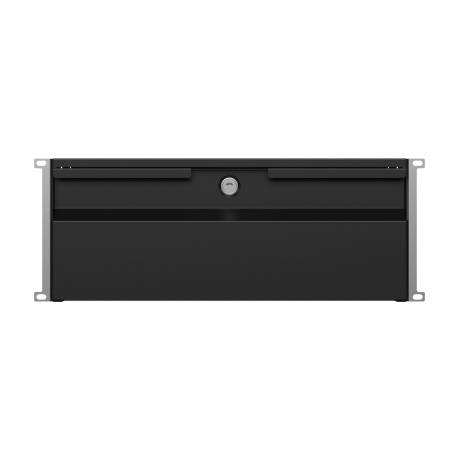 Rack Drawer 19" 4U, 320mm, Black