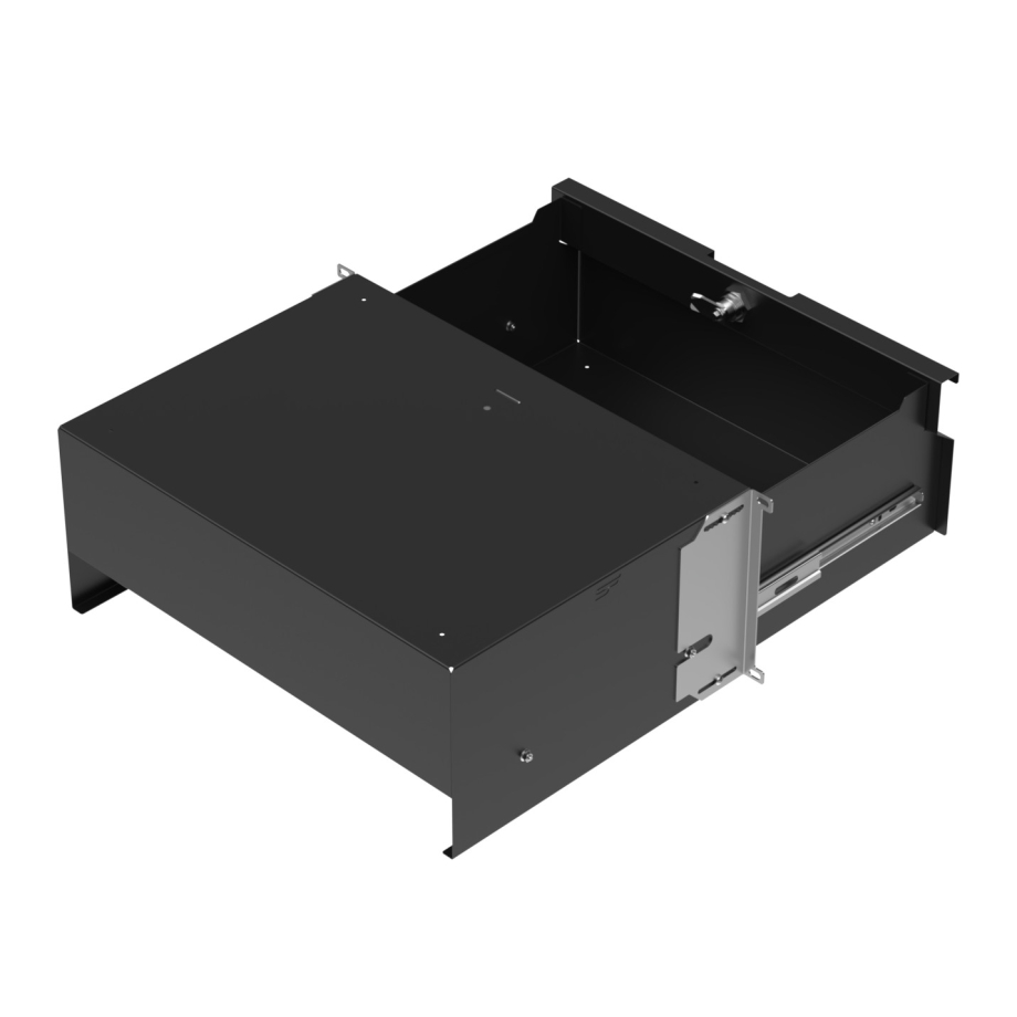 Rack Drawer 19" 4U, 320mm, Black