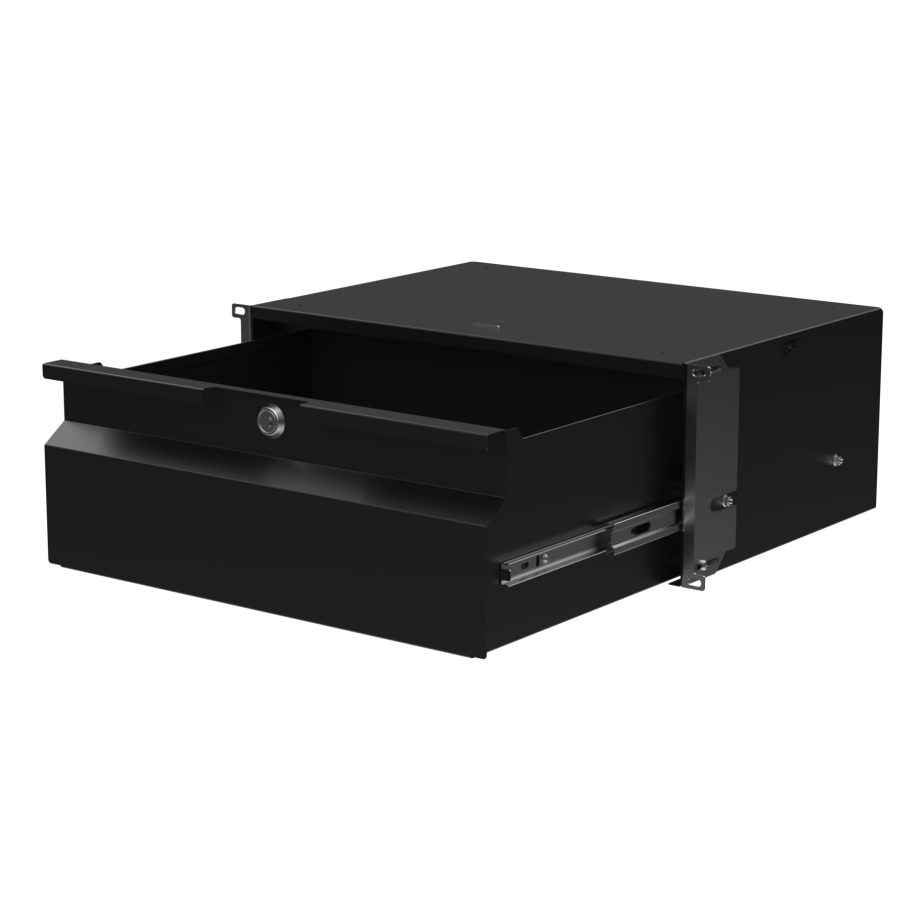 Rack Drawer 19" 4U, 320mm, Black