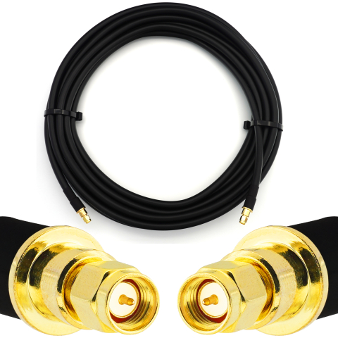 thumbnail image 2 of WiFi Expert LMR400UF SMA Male To SMA Male Coaxial RF Cable – USA Ship 2 of 6