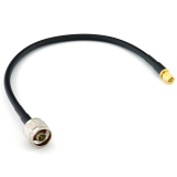 SMA Male to N Male 30cm Coaxial Cable — HF240 (LMR240 equivalent)