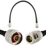 N Male to N Female 30cm Coaxial Cable — HF240 (LMR240 equivalent)