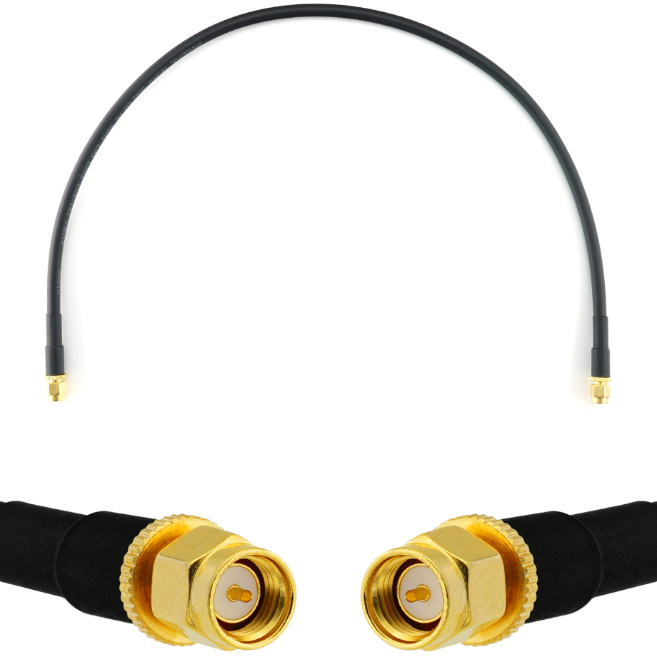 SMA Male to SMA Male 50cm Coaxial Cable — HF240 (LMR240 equivalent)