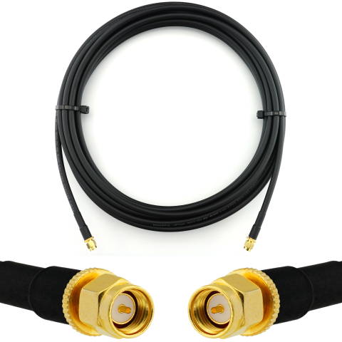SMA Male to SMA Male 7m Coaxial Cable — HF240 (LMR240 equivalent)