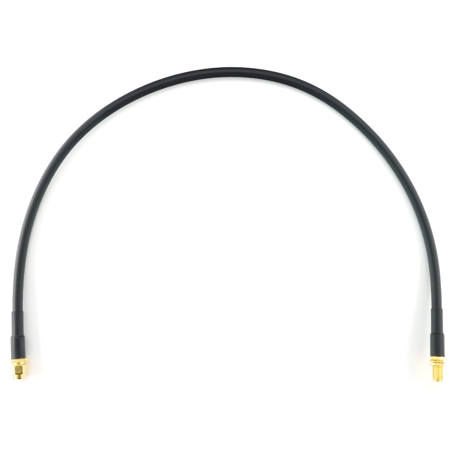 SMA Male to SMA Female 50cm Coaxial Cable — HF240 (LMR240 equivalent)