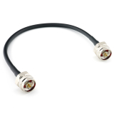 N Male to N Male Hex 30cm Coaxial Cable — HF240 (LMR240 equivalent)