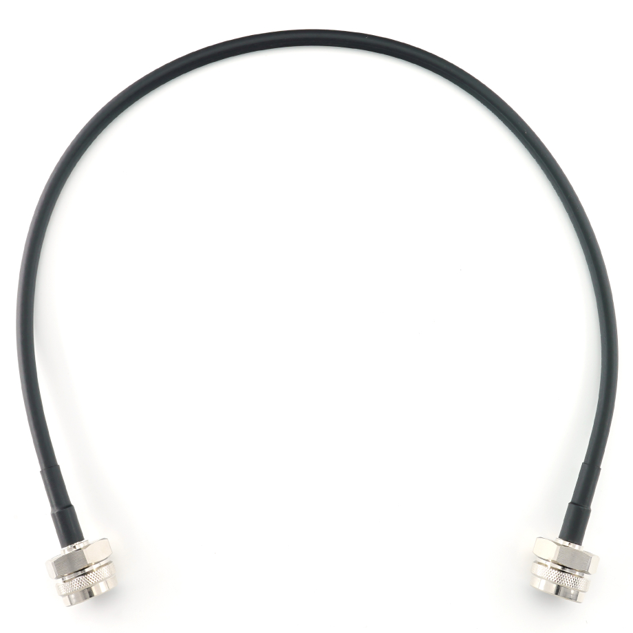 N Male to N Male Hex 50cm Coaxial Cable — HF240 (LMR240 equivalent)