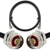 N Male to N Male Hex 2m Coaxial Cable — HF240 (LMR240 equivalent)