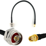 SMA Male to N Male Hex 30cm Coaxial Cable — HF240 (LMR240 equivalent)