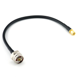 SMA Male to N Male Hex 30cm Coaxial Cable — HF240 (LMR240 equivalent)