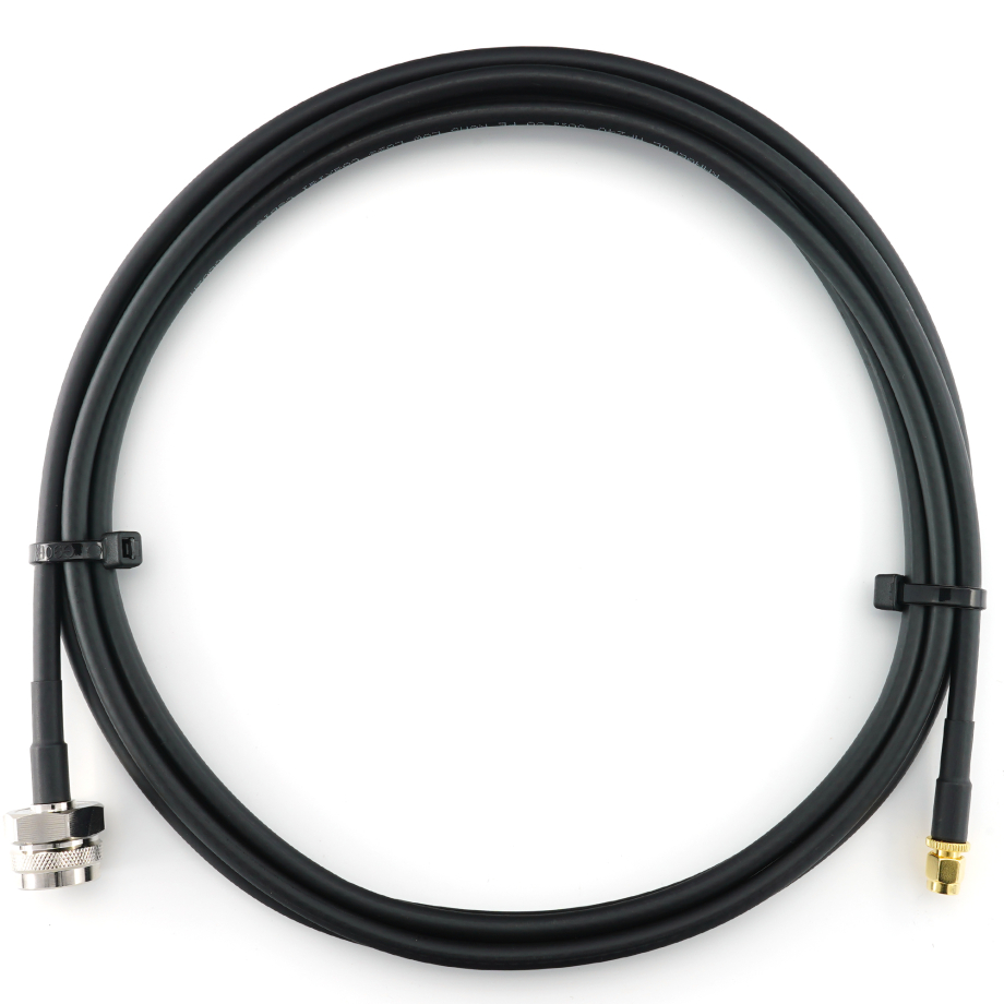 SMA Male to N Male Hex 2m Coaxial Cable — HF240 (LMR240 equivalent)