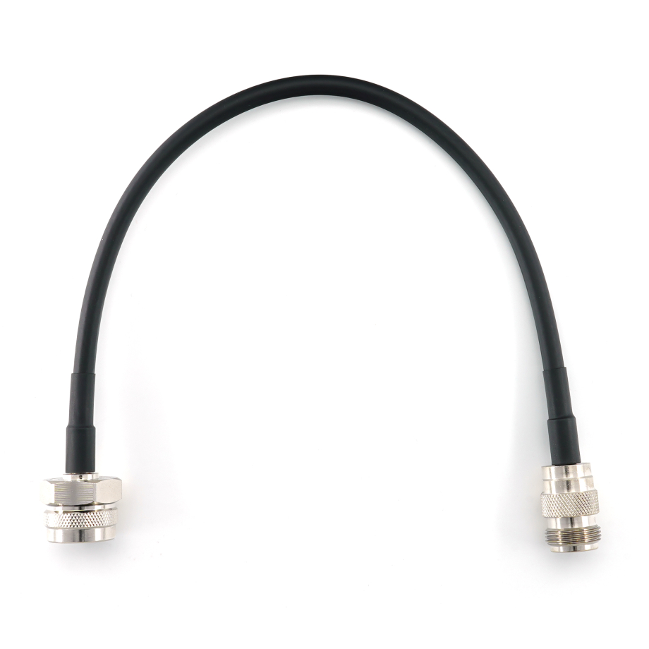 N Male Hex to N Female 30cm Coaxial Cable — HF240 (LMR240 equivalent)