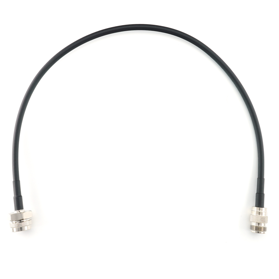 N Male Hex to N Female 50cm Coaxial Cable — HF240 (LMR240 equivalent)
