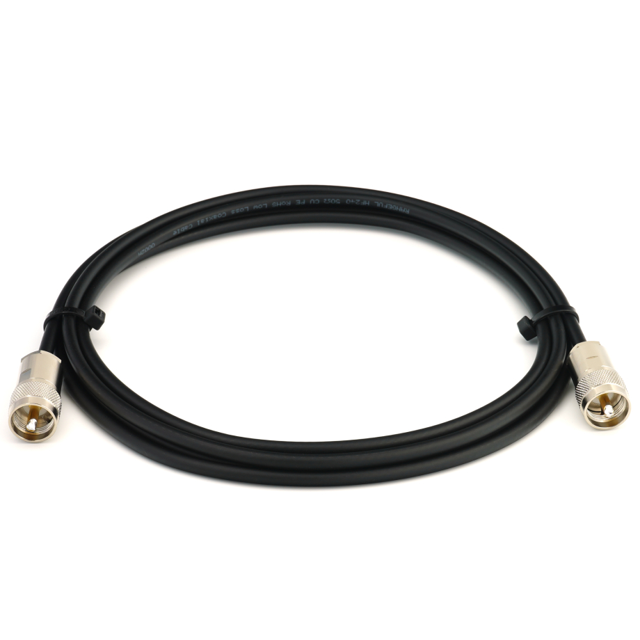 PL259 to PL259 15m UHF CB Radio Coaxial Cable — HF240 (LMR240 equivalent)