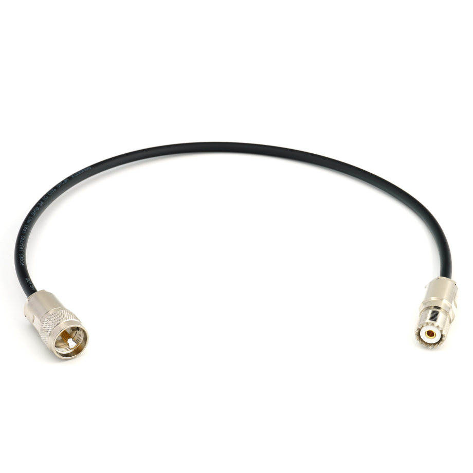 PL259 to SO239 50cm UHF CB Radio Coaxial Cable — HF240 (LMR240 equivalent)