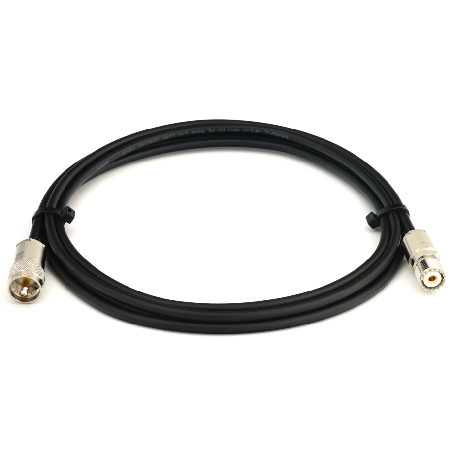 PL259 to SO239 2m UHF CB Radio Coaxial Cable — HF240 (LMR240 equivalent)