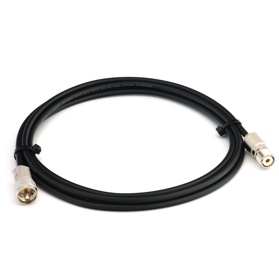 PL259 to SO239 2m UHF CB Radio Coaxial Cable — HF240 (LMR240 equivalent)