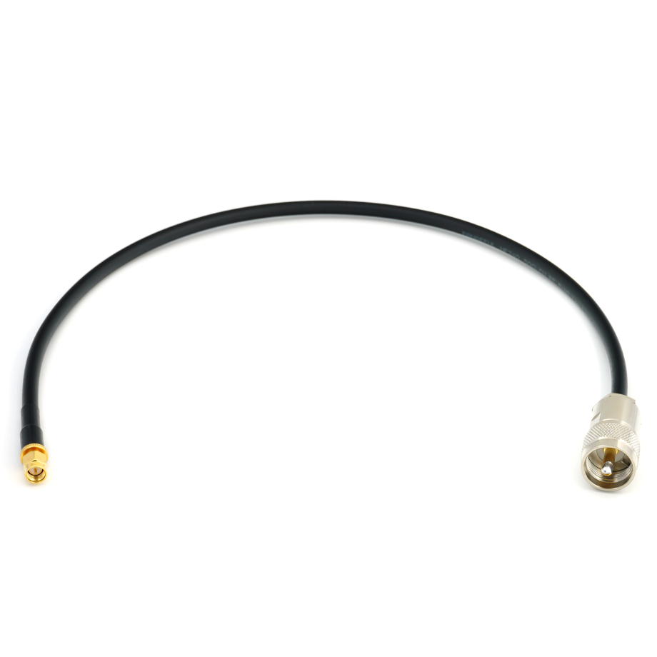 SMA Male to PL259 50cm UHF CB Radio Flexible Coaxial Cable — HF240 (LMR240 equivalent)