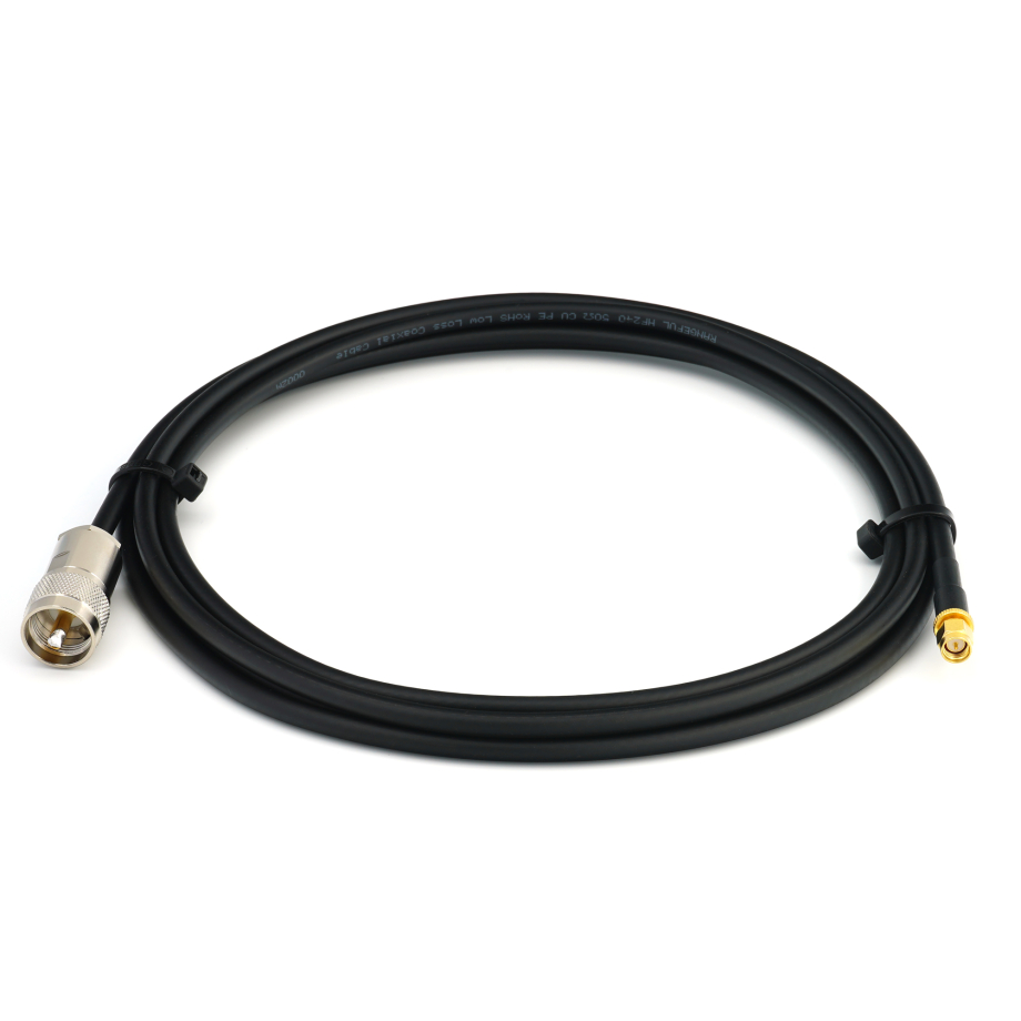 SMA Male to PL259 1m UHF CB Radio Flexible Coaxial Cable — HF240 (LMR240 equivalent)