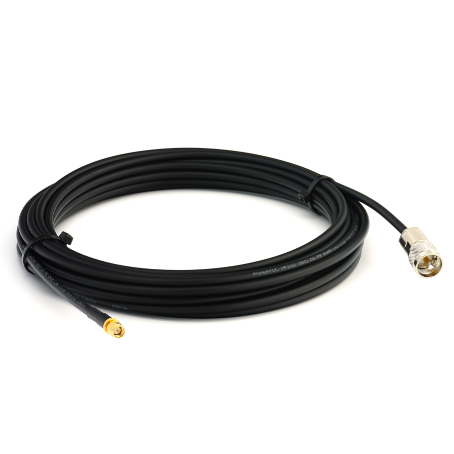 MPD Digital LMR400 Coaxial Cable - 1 FT N Male To PL-259 Low Loss RF Cable For Ham Radio