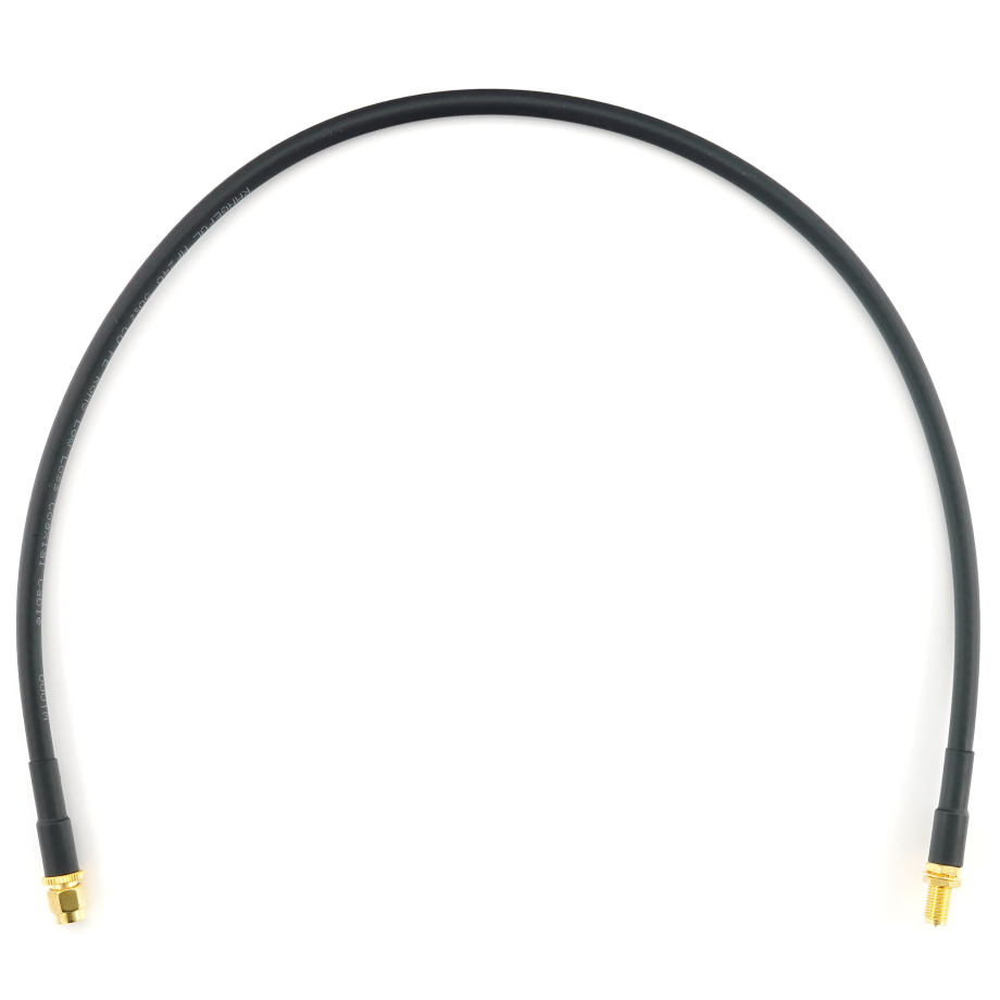 RP-SMA Male to RP-SMA Female 50cm Coaxial Cable — HF240 (LMR240 equivalent)