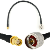 RP-SMA Male to N Male 30cm Coaxial Cable — HF240 (LMR240 equivalent)