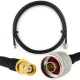 RP-SMA Male to N Male 2m Coaxial Cable — HF240 (LMR240 equivalent)