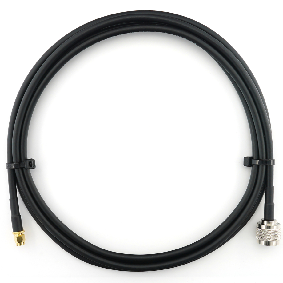 RP-SMA Male to N Male 2m Coaxial Cable — HF240 (LMR240 equivalent)