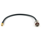 RP-SMA Male to N Male Hex 30cm Coaxial Cable — HF240 (LMR240 equivalent)