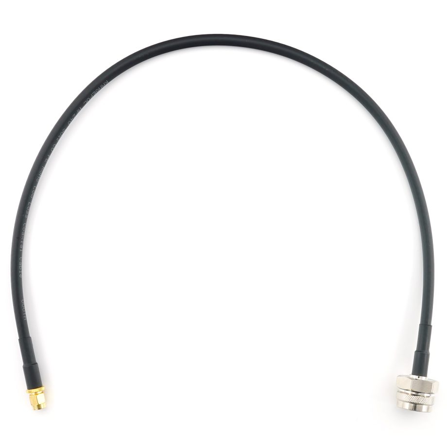 RP-SMA Male to N Male Hex 50cm Coaxial Cable — HF240 (LMR240 equivalent)