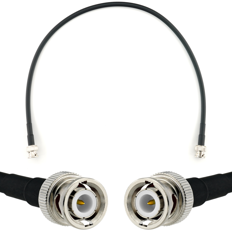 BNC Male to BNC Male 50cm Coaxial Cable — HF240 (LMR240 equivalent)