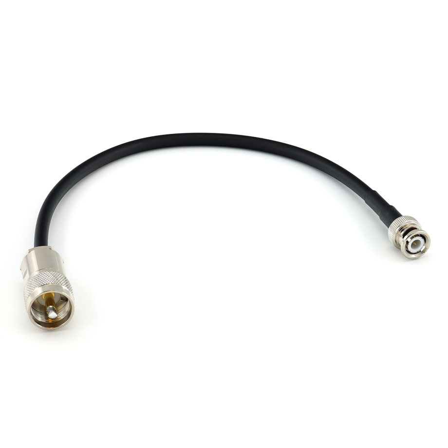 BNC Male to PL259 50cm UHF Coaxial Cable — HF240 (LMR240 equivalent)