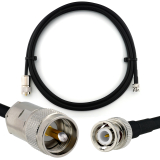BNC Male to PL259 2m UHF Coaxial Cable — HF240 (LMR240 equivalent)
