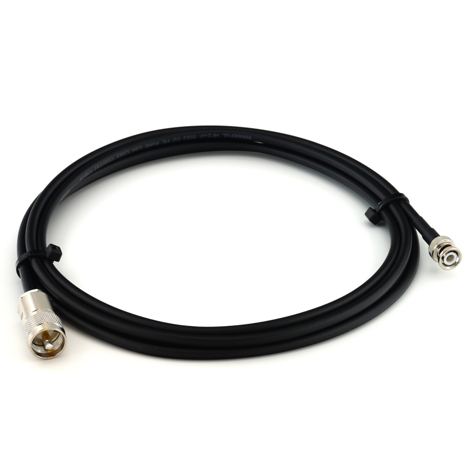 BNC Male to PL259 2m UHF Coaxial Cable — HF240 (LMR240 equivalent)