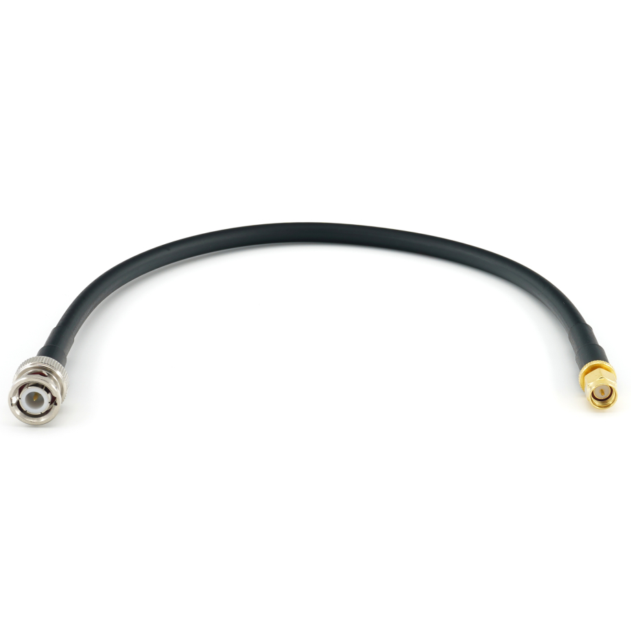 BNC Male to SMA Male 30cm Coaxial Cable — HF240 (LMR240 equivalent)