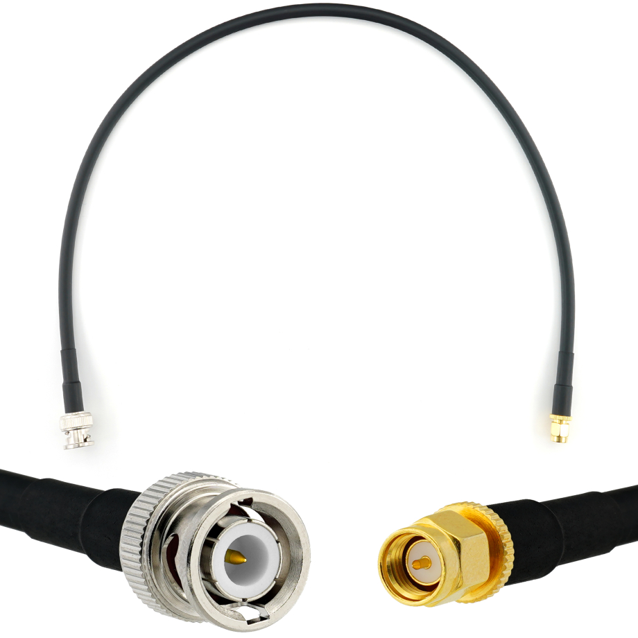 BNC Male to SMA Male 50cm Coaxial Cable — HF240 (LMR240 equivalent)