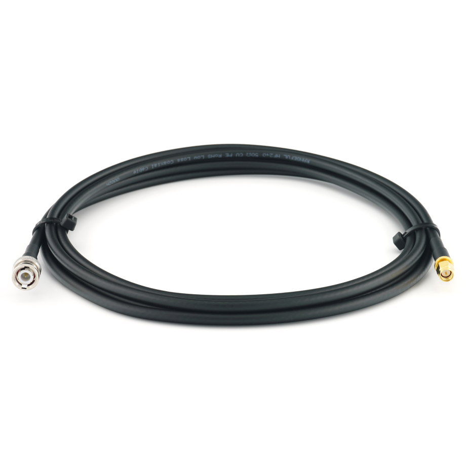 BNC Male to SMA Male 2m Coaxial Cable — HF240 (LMR240 equivalent)