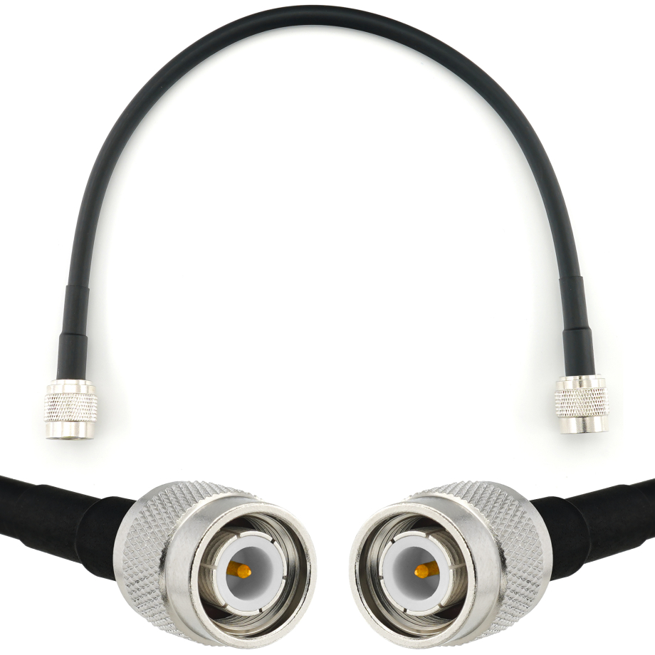 TNC Male to TNC Male 30cm Coaxial Cable — HF240 (LMR240 equivalent)