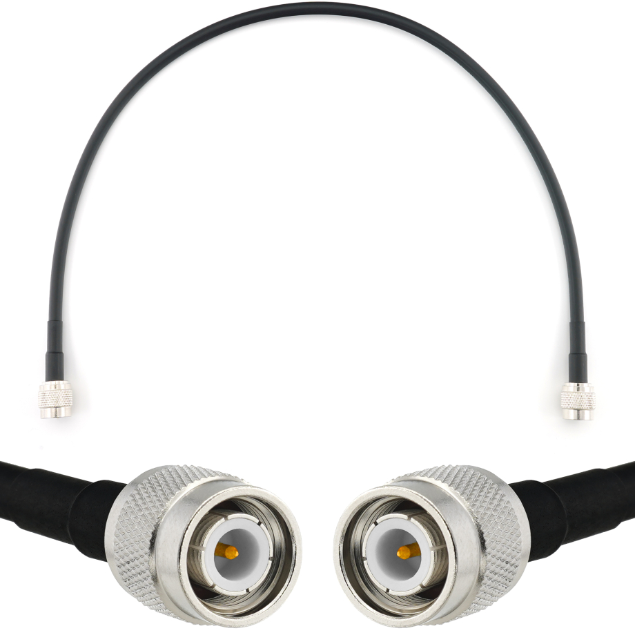 TNC Male to TNC Male 50cm Coaxial Cable — HF240 (LMR240 equivalent)