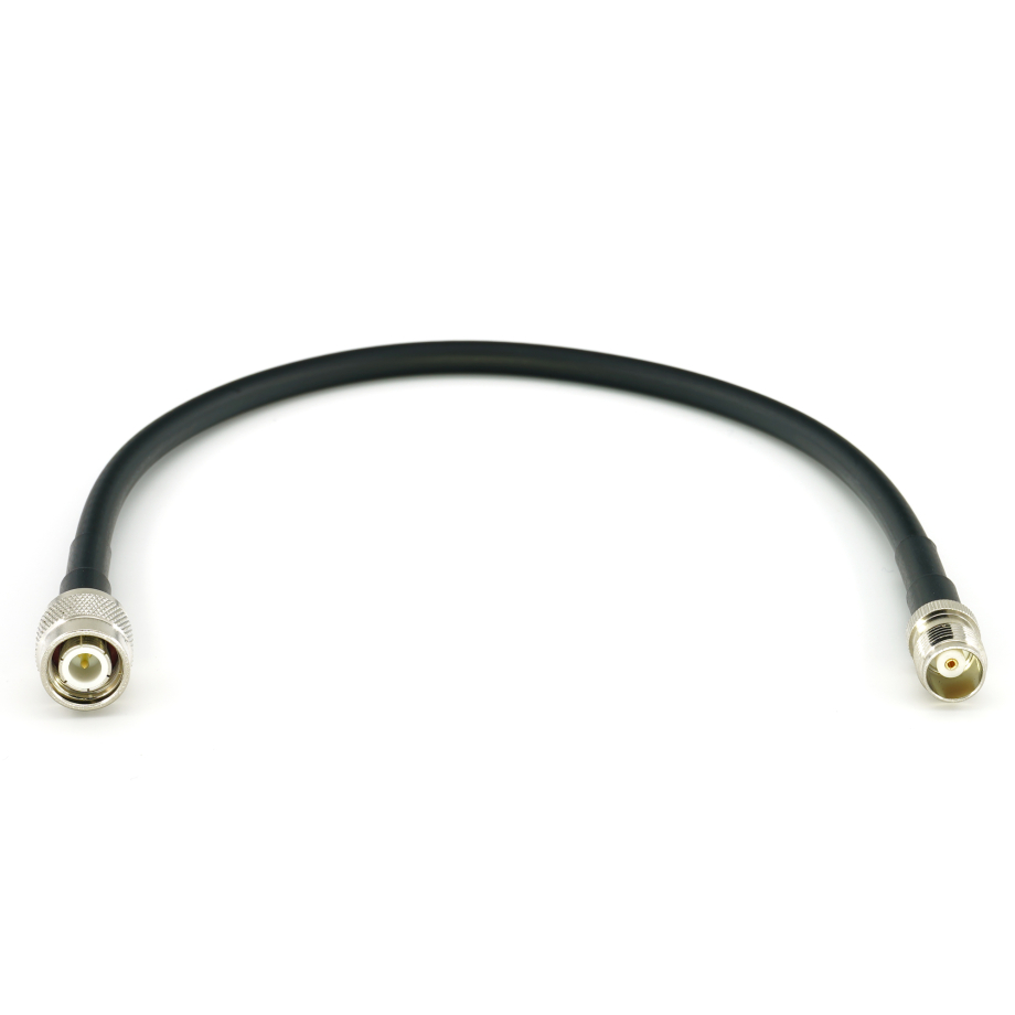 TNC Male to TNC Female 30cm Coaxial Cable — HF240 (LMR240 equivalent)