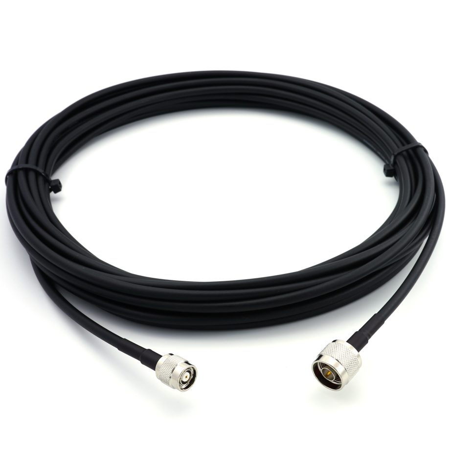 N Male to RP-TNC Male 5m Coaxial Cable — HF240 (LMR240 equivalent)