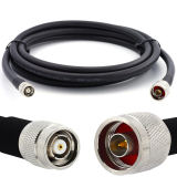 N Male to RP-TNC Male 1m Flexible Coaxial Cable — LMR400 UF UltraFlex equivalent