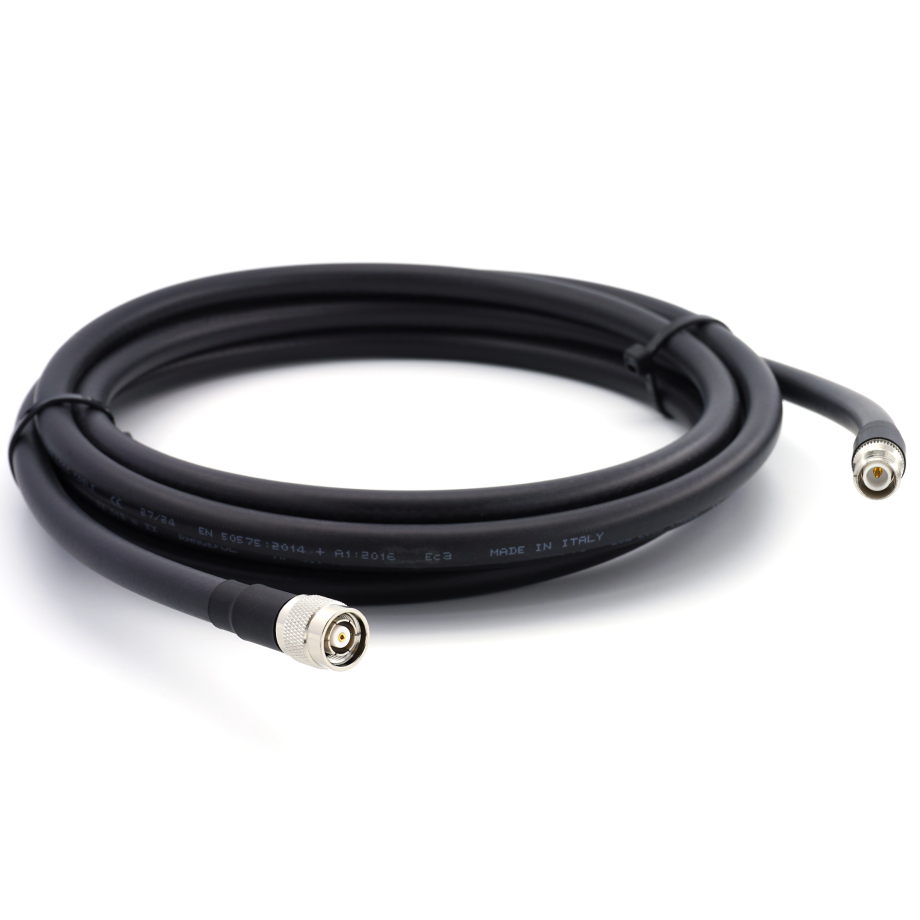 RP-TNC Male to RP-TNC Female 1m Flexible Coaxial Cable — LMR400 UF UltraFlex equivalent