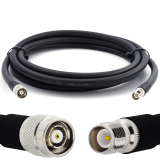 RP-TNC Male to RP-TNC Female 1m Flexible Coaxial Cable — LMR400 UF UltraFlex equivalent