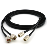 N Male to N Female 5m Twin Coaxial Cable — HF240 (LMR240 equivalent)