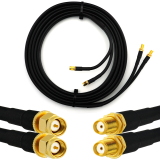 SMA Male to SMA Female 5m Twin Coaxial Cable — HF240 (LMR240 equivalent)
